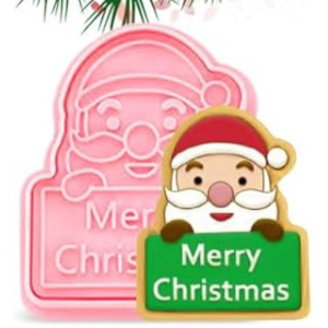 Stampo Babbo Natale Merry Christmas (6CM)