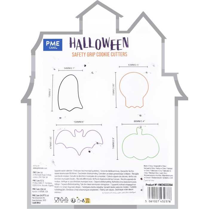 Set 4 Taglia Biscotti Halloween PME